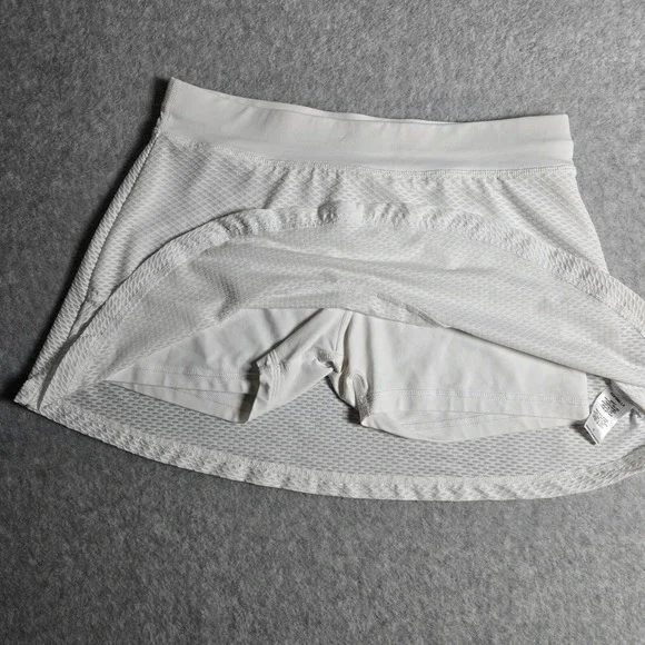 Sofibella Skirt Skort White Honeycomb Textured Small Active Tennis Golf Preppy